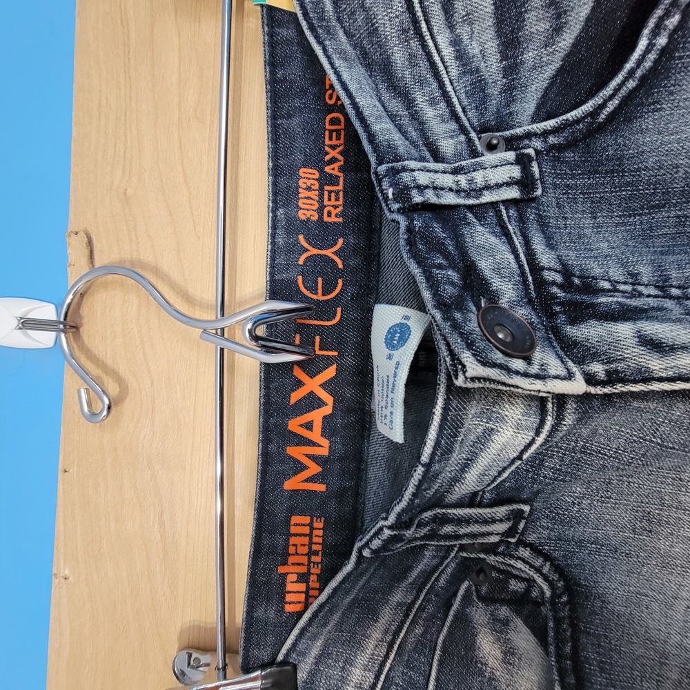 Urban Pipeline| Men | Blue | 30 | Relaxed Straight | Denim | Jeans - Picture 3 of 4